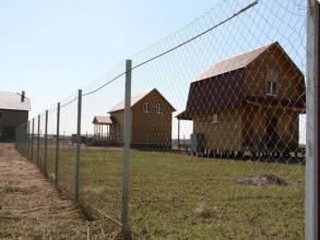 Забор из сетки рабицы в натяг с протяжкой арматуры 150 метров фото в Черкизово