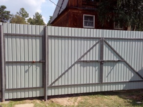 Забор с воротами и калиткой 100 метров фото в Черкизово