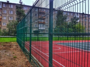 3D заборы для спортивной площадки 40 метров фото цена за метр под ключ